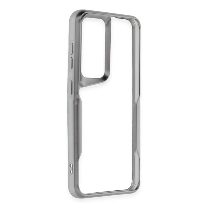 BFS  Samsung Galaxy S24 Kılıf Boyi Silikon Kapak - Gümüş