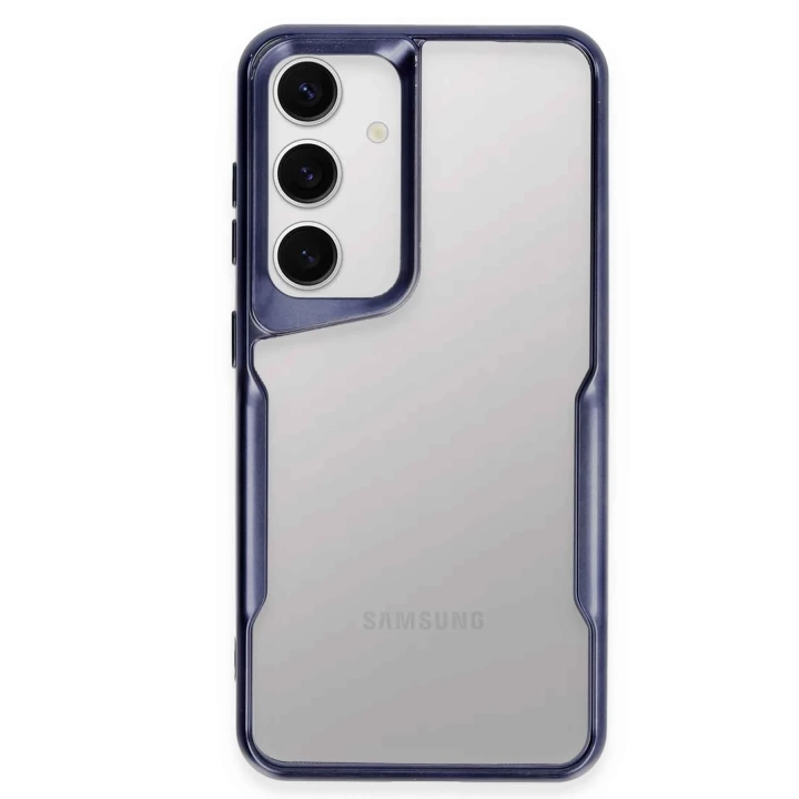 BFS  Samsung Galaxy S24 Kılıf Boyi Silikon Kapak - Lacivert