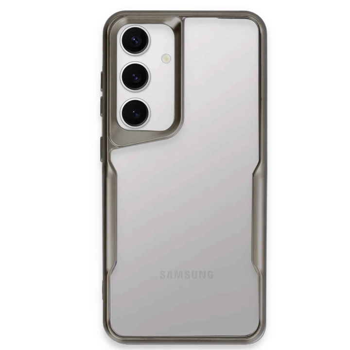 BFS  Samsung Galaxy S24 Kılıf Boyi Silikon Kapak - Titan Gri