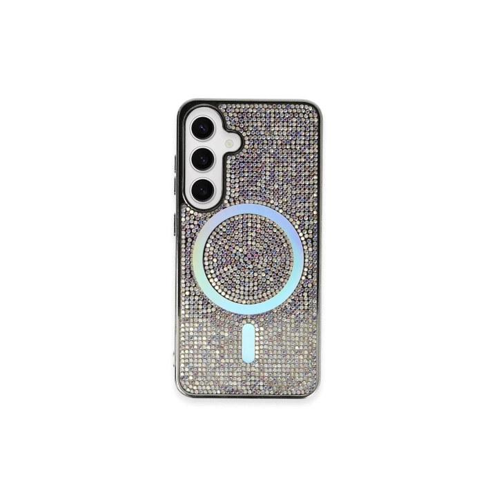 BFS  Samsung Galaxy S24 Kılıf Diamond Magsafe Kapak - Rainbow