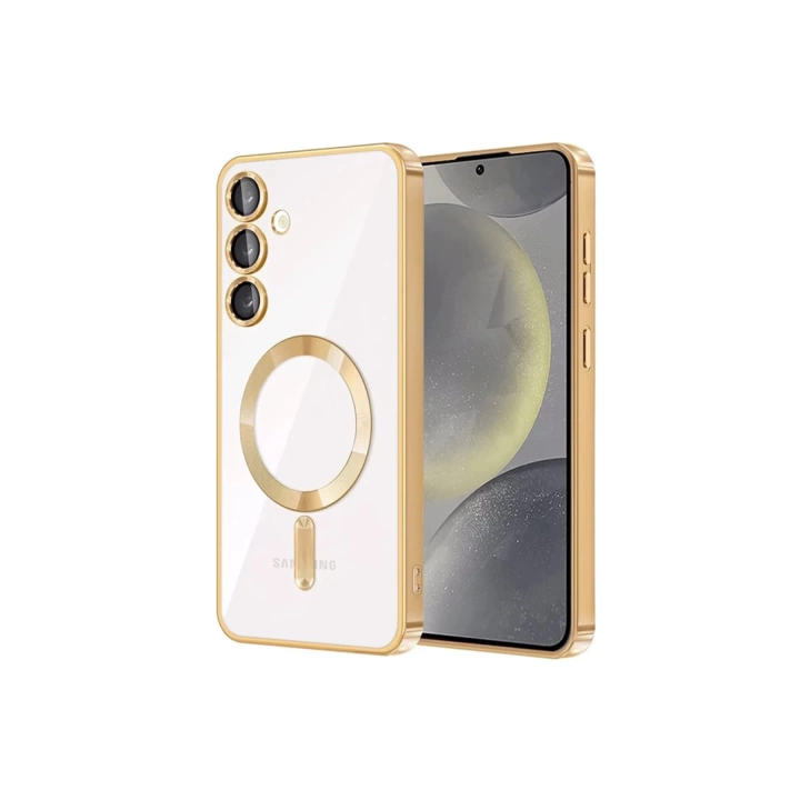 BFS  Samsung Galaxy S24 Kılıf Kross Magneticsafe Kapak - Gold