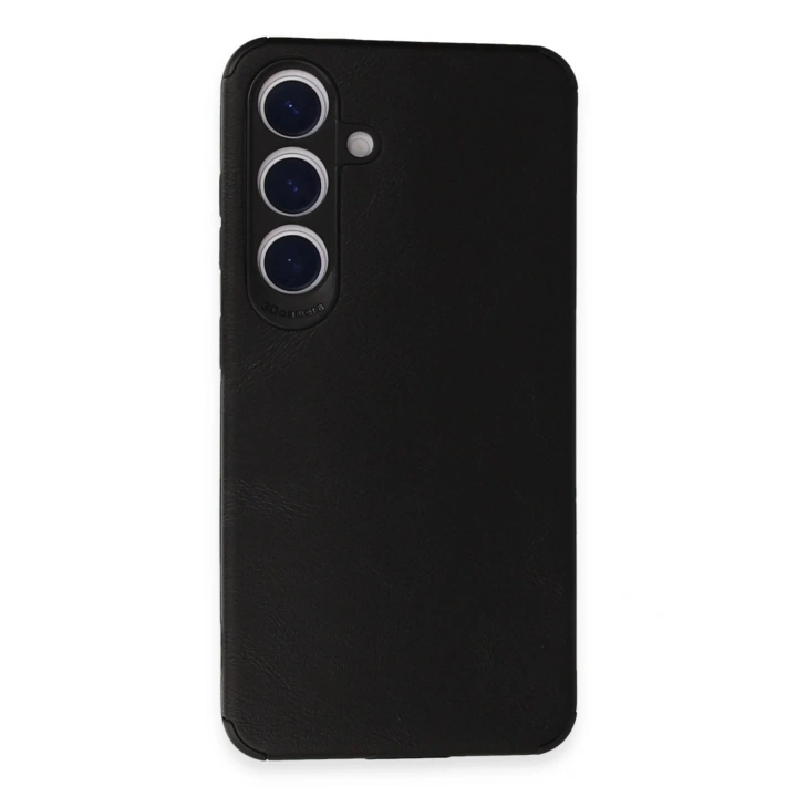 BFS Samsung Galaxy S24 Kılıf Loop Deri Silikon - Siyah