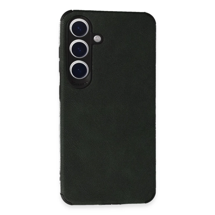BFS  Samsung Galaxy S24 Kılıf Loop Deri Silikon - Yeşil