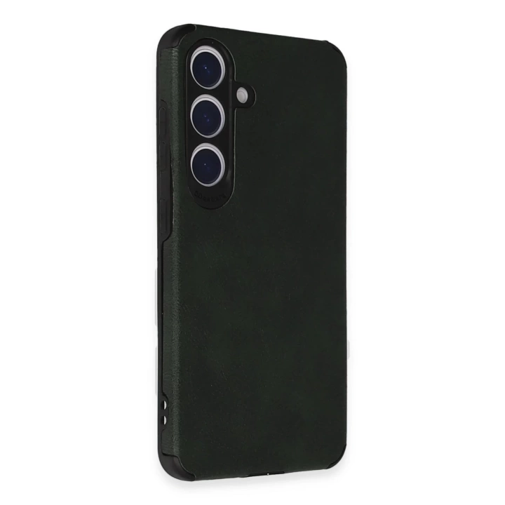 BFS  Samsung Galaxy S24 Kılıf Loop Deri Silikon - Yeşil