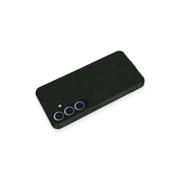 BFS Samsung Galaxy S24 Kılıf Loop Deri Silikon - Yeşil