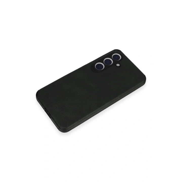 BFS Samsung Galaxy S24 Kılıf Loop Deri Silikon - Yeşil