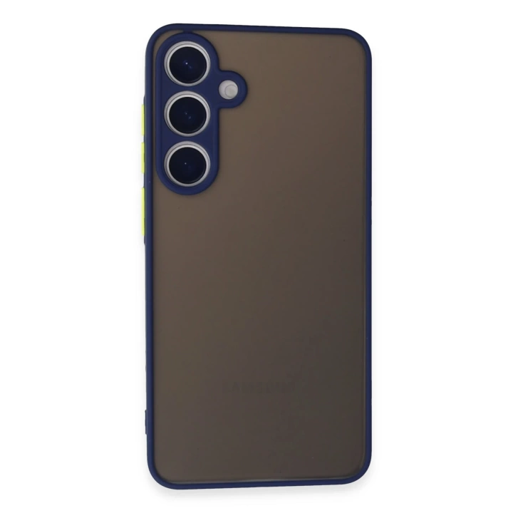 BFS  Samsung Galaxy S24 Kılıf Montreal Silikon Kapak - Lacivert