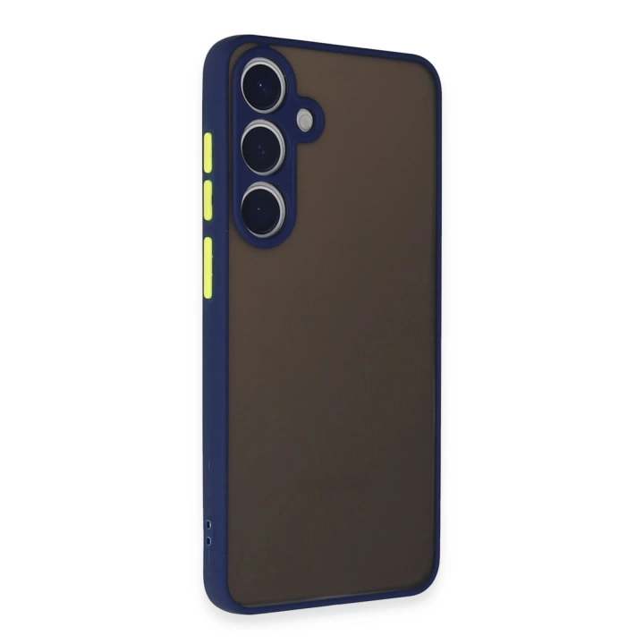 BFS  Samsung Galaxy S24 Kılıf Montreal Silikon Kapak - Lacivert