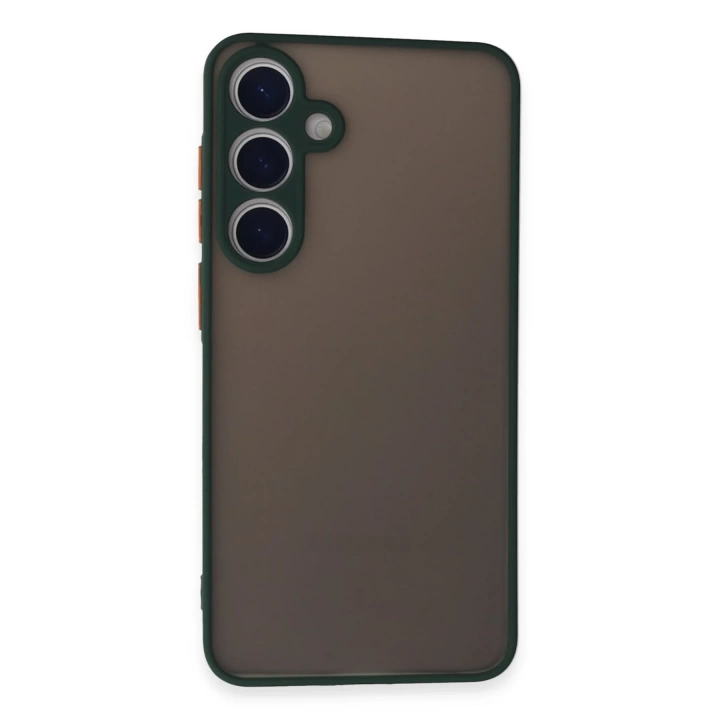 BFS  Samsung Galaxy S24 Kılıf Montreal Silikon Kapak - Yeşil