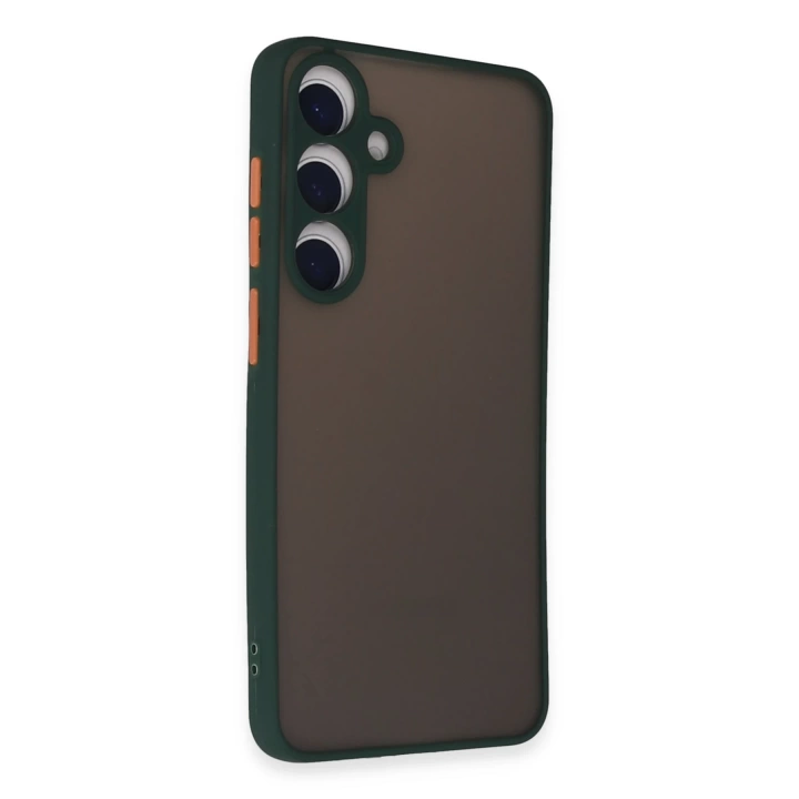 BFS  Samsung Galaxy S24 Kılıf Montreal Silikon Kapak - Yeşil