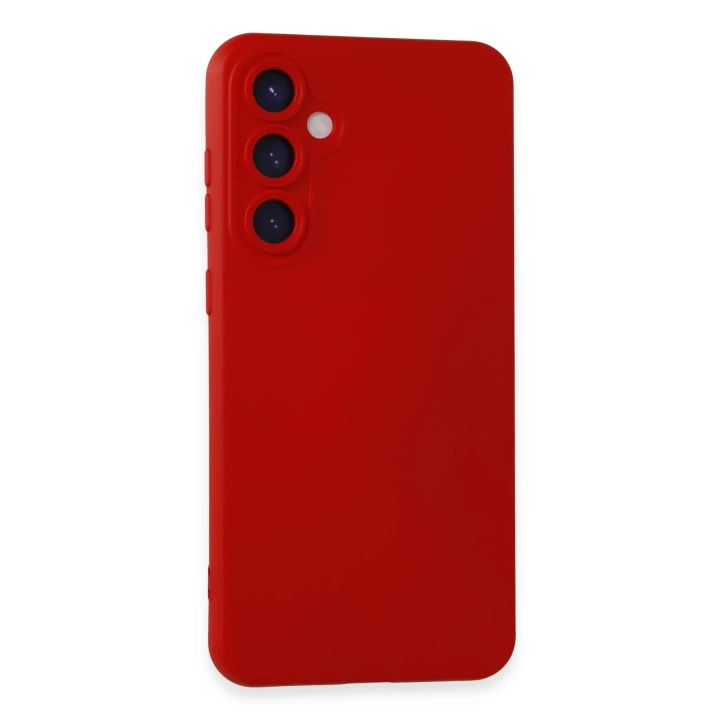 BFS  Samsung Galaxy S24 Kılıf Nano içi Kadife Silikon - Kırmızı