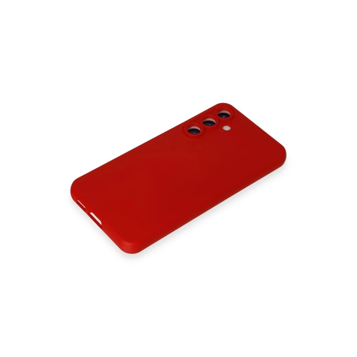 BFS  Samsung Galaxy S24 Kılıf Nano içi Kadife Silikon - Kırmızı