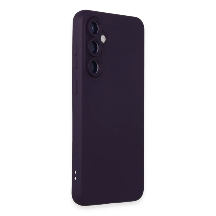 BFS  Samsung Galaxy S24 Kılıf Nano içi Kadife Silikon - Mor
