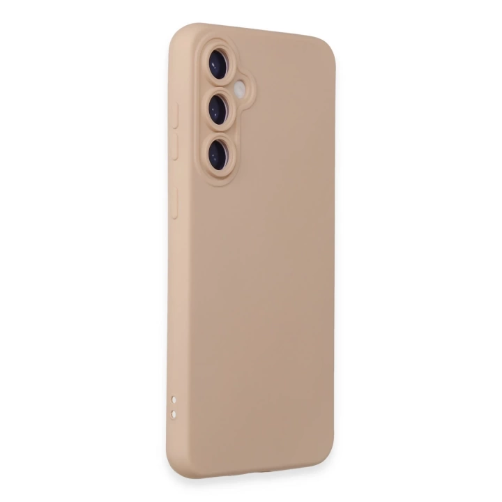 BFS  Samsung Galaxy S24 Kılıf Nano içi Kadife Silikon - Pudra