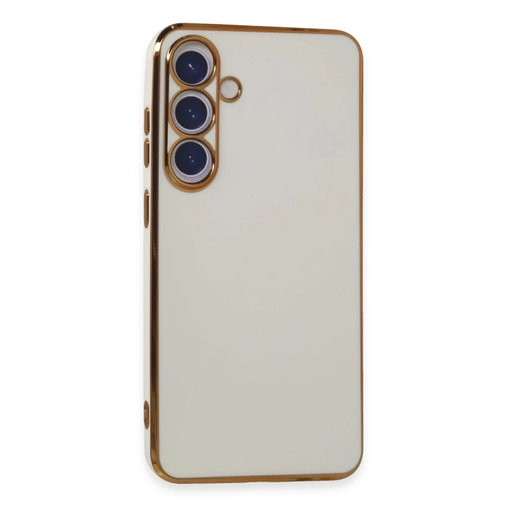 BFS  Samsung Galaxy S24 Kılıf Volet Silikon - Beyaz