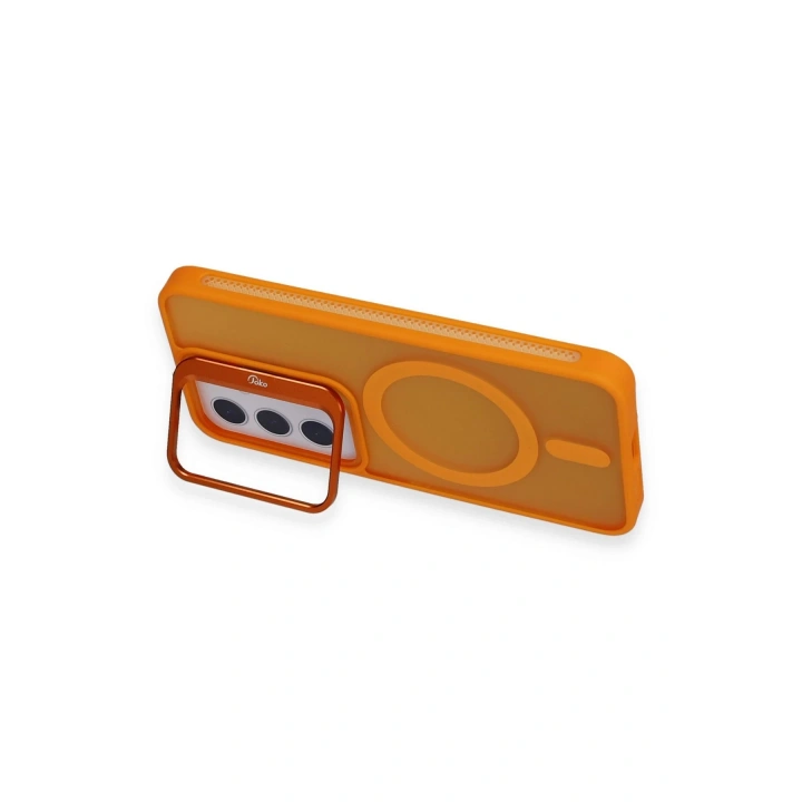 BFS  Samsung Galaxy S24 Plus Flet Lens Magsafe Kapak - Turuncu