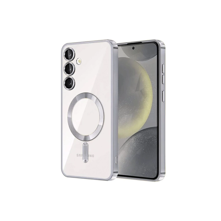 BFS  Samsung Galaxy S24 Plus Kılıf Kross Magneticsafe Kapak - Gümüş