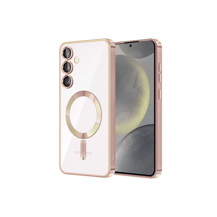 BFS  Samsung Galaxy S24 Plus Kılıf Kross Magneticsafe Kapak - Rose