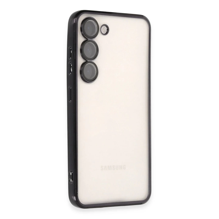 BFS  Samsung Galaxy S24 Plus Kılıf Razer Lensli Silikon - Siyah