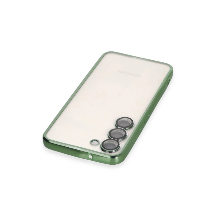 BFS  Samsung Galaxy S24 Plus Kılıf Razer Lensli Silikon - Yeşil