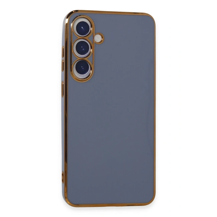 BFS  Samsung Galaxy S24 Plus Kılıf Volet Silikon - Mavi