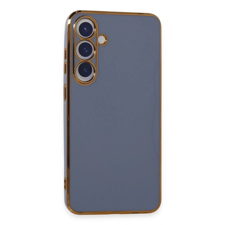 BFS  Samsung Galaxy S24 Plus Kılıf Volet Silikon - Mavi