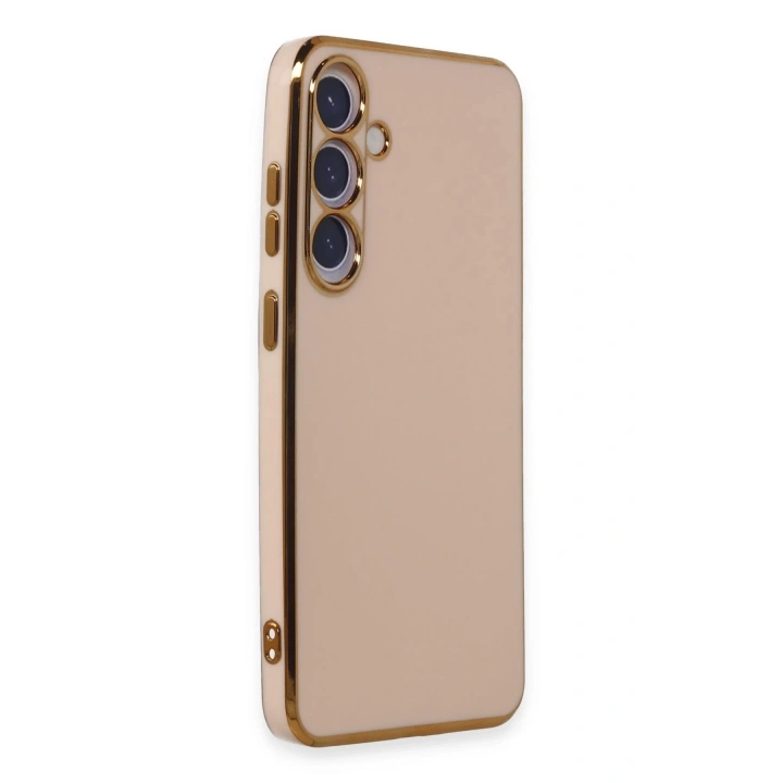BFS Samsung Galaxy S24 Plus Kılıf Volet Silikon - Pembe