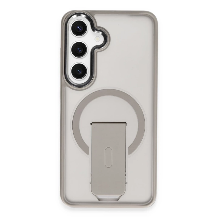 BFS  Samsung Galaxy S24 Tork Magsafe Standlı Kapak - Titan Gri