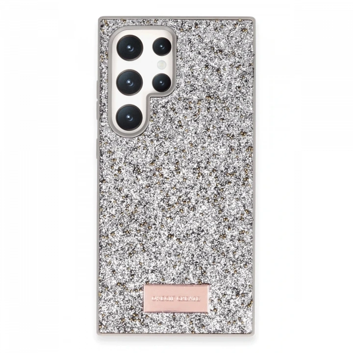 BFS  Samsung Galaxy S24 Ultra Bright Simli Kapak - Gümüş