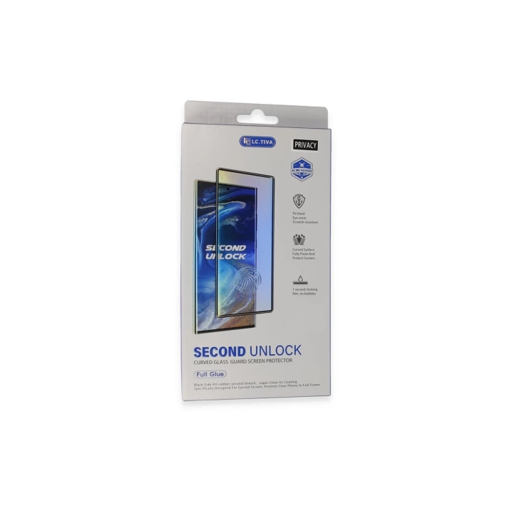 BFS  Samsung Galaxy S24 Ultra Durable Full Glue Curved Hayalet Cam