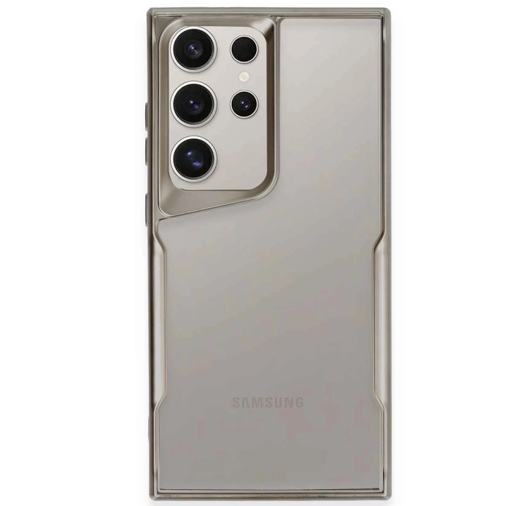 BFS  Samsung Galaxy S24 Ultra Kılıf Boyi Silikon Kapak - Titan Gri