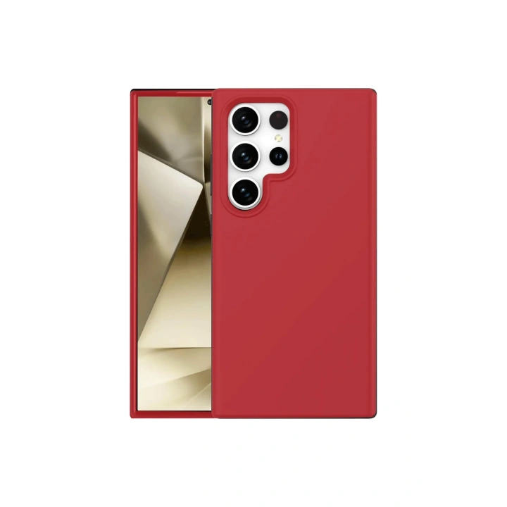 BFS  Samsung Galaxy S24 Ultra Kılıf First Silikon - Kırmızı