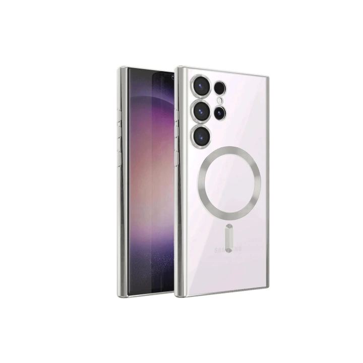 BFS  Samsung Galaxy S24 Ultra Kılıf Kross Magneticsafe Kapak - Titan Gri