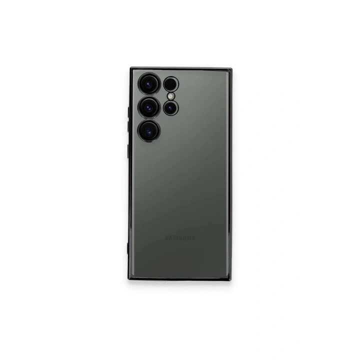 BFS Samsung Galaxy S24 Ultra Kılıf Lensli Silikon - Yeşil
