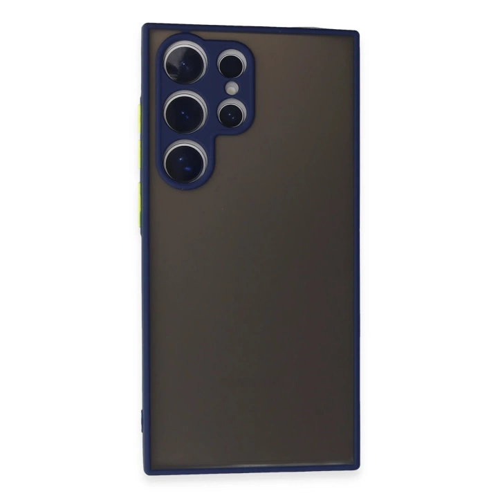 BFS  Samsung Galaxy S24 Ultra Kılıf Montreal Silikon Kapak - Lacivert