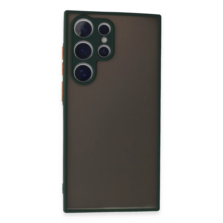 BFS  Samsung Galaxy S24 Ultra Kılıf Montreal Silikon Kapak - Yeşil