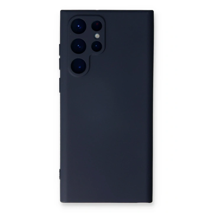 BFS  Samsung Galaxy S24 Ultra Kılıf Nano içi Kadife Silikon - Lacivert