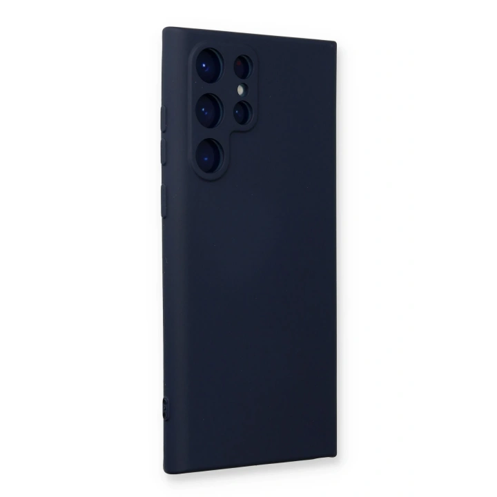 BFS  Samsung Galaxy S24 Ultra Kılıf Nano içi Kadife Silikon - Lacivert