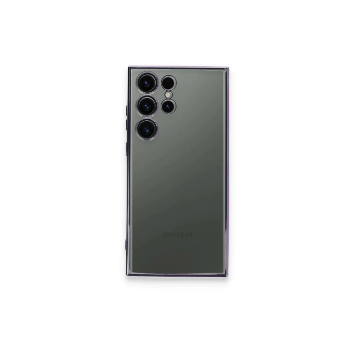BFS  Samsung Galaxy S24 Ultra Kılıf Razer Lensli Silikon - Siyah