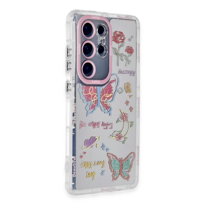BFS  Samsung Galaxy S24 Ultra Kılıf Reflexion Desenli Kapak - Desen 8