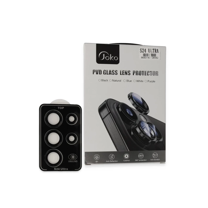 BFS  Samsung Galaxy S24 Ultra PVD Metal Kamera Lens - Siyah