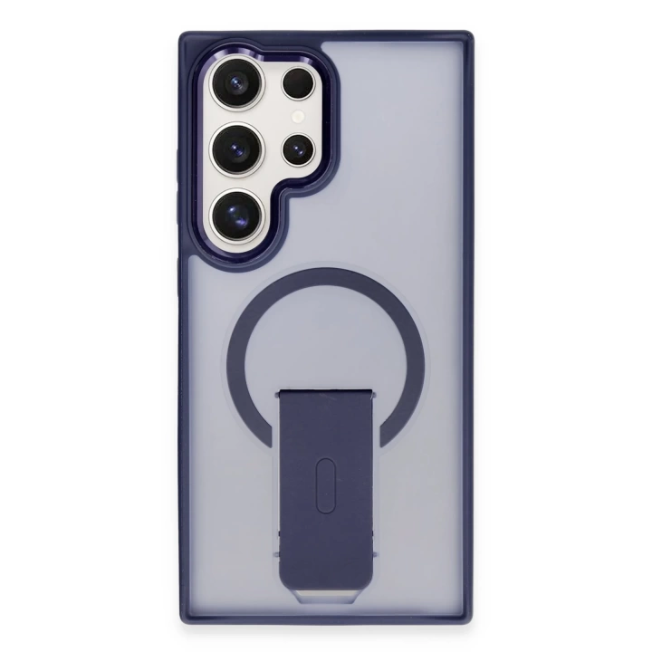 BFS  Samsung Galaxy S24 Ultra Tork Magsafe Standlı Kapak - Lacivert