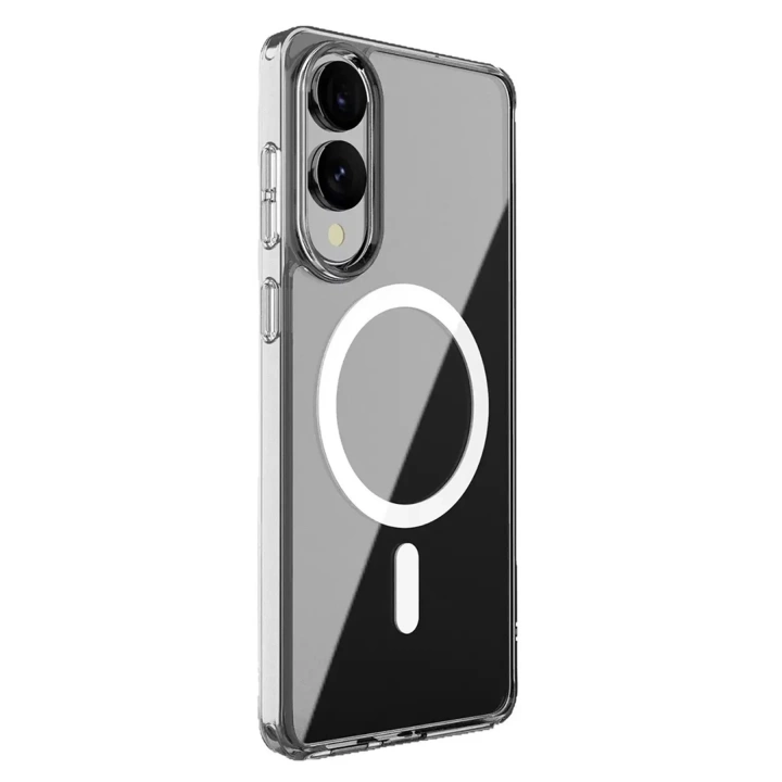 BFS Samsung Galaxy S25 Edge Kılıf Magneticsafe Şeffaf Silikon - Şeffaf