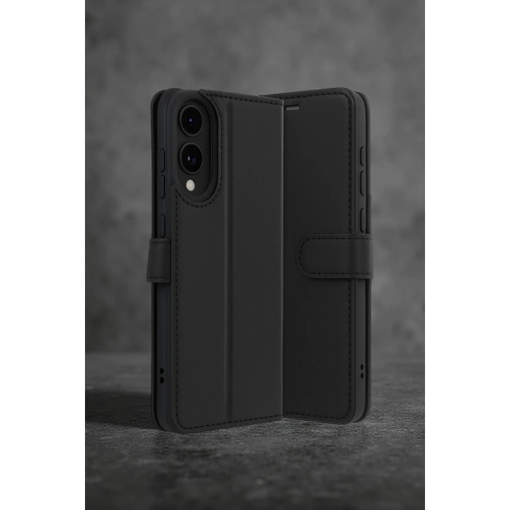 BFS  Samsung Galaxy S25 Edge Trend S Plus Kapaklı Kılıf - Siyah