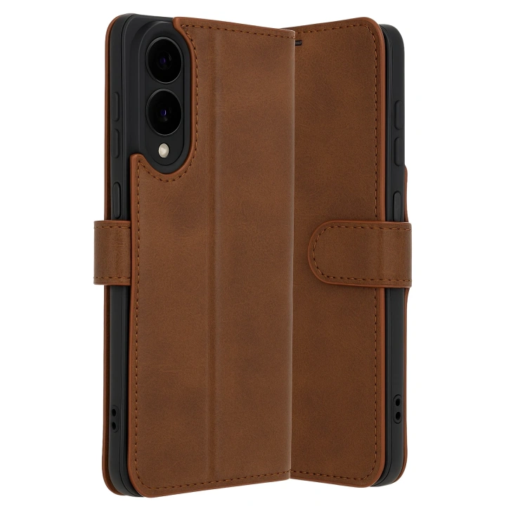 BFS  Samsung Galaxy S25 Edge Trend S Plus Kapaklı Kılıf - Taba