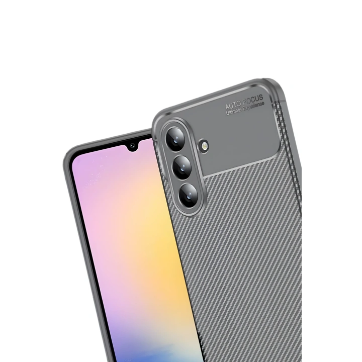 BFS  Samsung Galaxy S25 FE Auto Focus Karbon Kapak - Gri