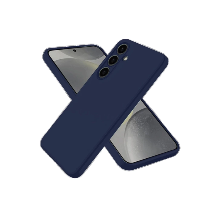 BFS  Samsung Galaxy S25 Kılıf Nano içi Kadife Silikon - Lacivert