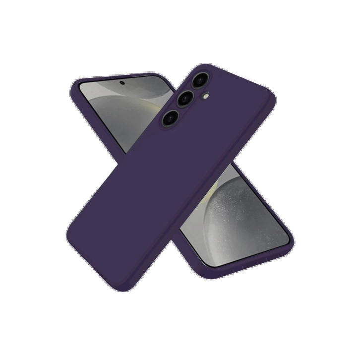 BFS  Samsung Galaxy S25 Kılıf Nano içi Kadife Silikon - Mor