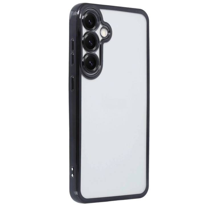 BFS  Samsung Galaxy S25 Kılıf Razer Lensli Silikon - Siyah