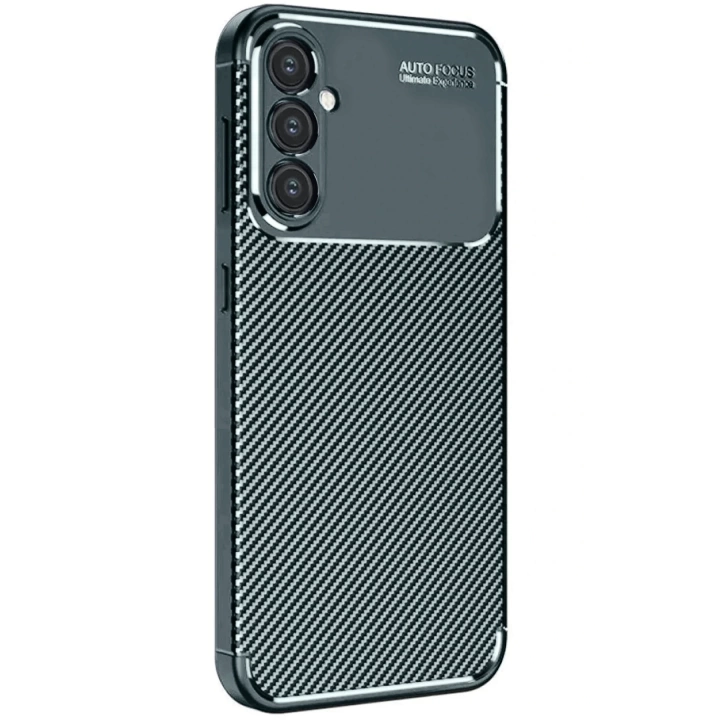 BFS  Samsung Galaxy S25 Plus Kılıf Auto Focus Karbon Kapak - Koyu Yeşil